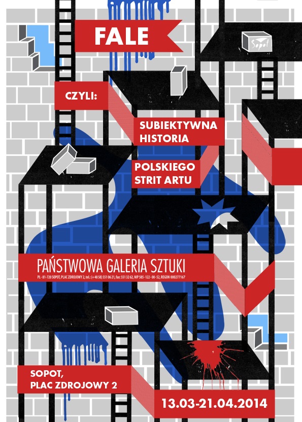 „FALE. Subiektywna historia polskiego strit artu”, Państwowa Galeria Sztuki w Sopocie. Plakat wystawy (źródło: materiały prasowe organizatora)