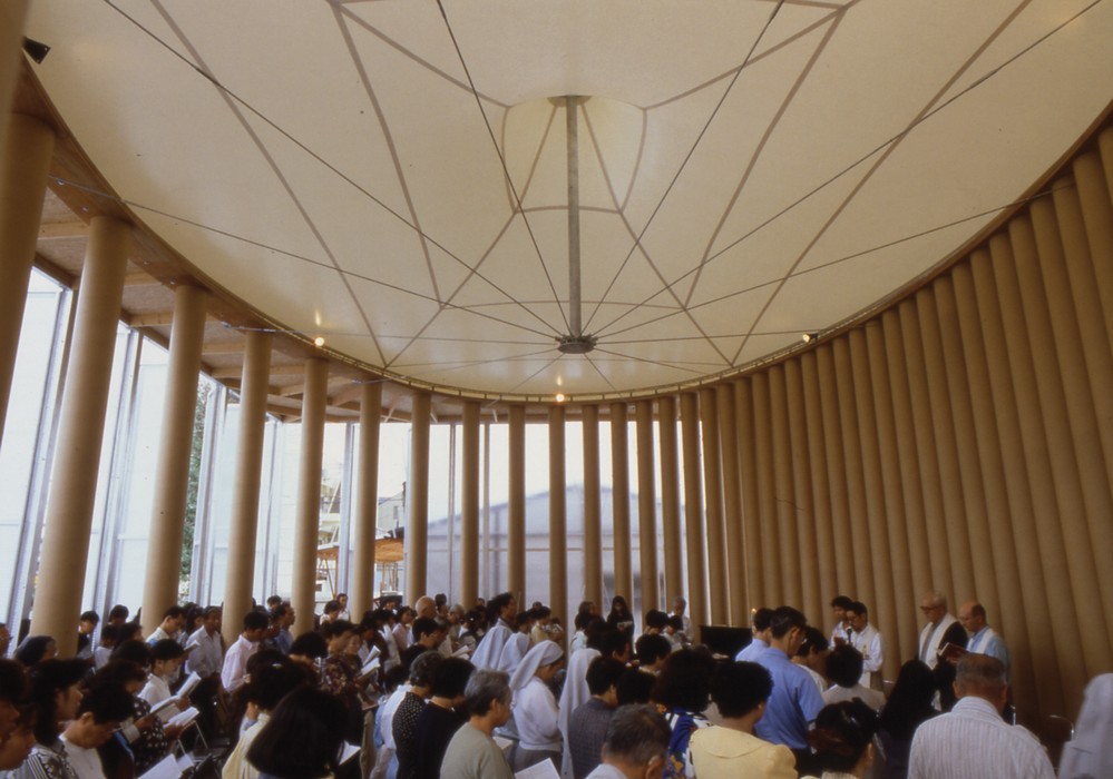 Paper Church, 1995, Kobe, Japan, fot. Hiroyuki Hirai (źródło: materiały prasowe organizatora)