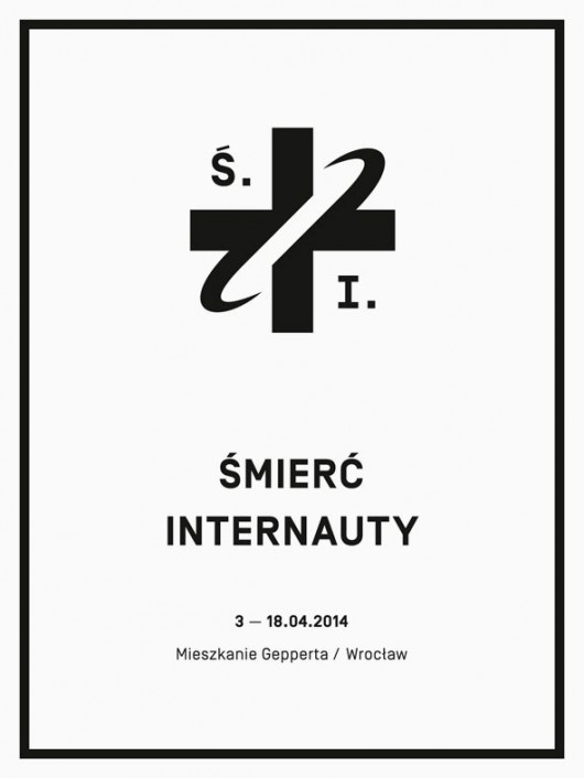 Wystawa „Śmierć Internauty”, Mieszkanie Gepperta we Wrocławiu, plakat (źródło: materiały prasowe organizatora)