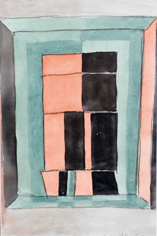 Andrzej Wróblewski, „Kompozycja abstrakcyjna”, 1948, praca z kolekcji dr Wernera Jerke (źródło: materiały prasowe organizatora)