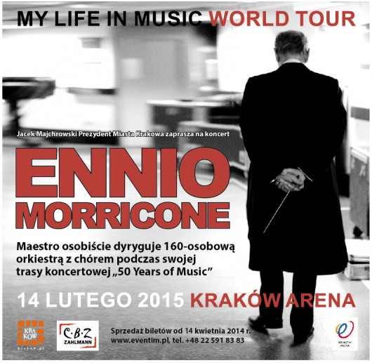 Ennio Morricone, plakat (źródło: materiały prasowe organizatora)