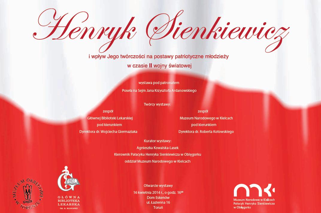 „Henryk Sienkiewicz i wpływ jego twórczości na postawy patriotyczne młodzieży w czasie II wojny światowej” (źródło: materiały prasowe)