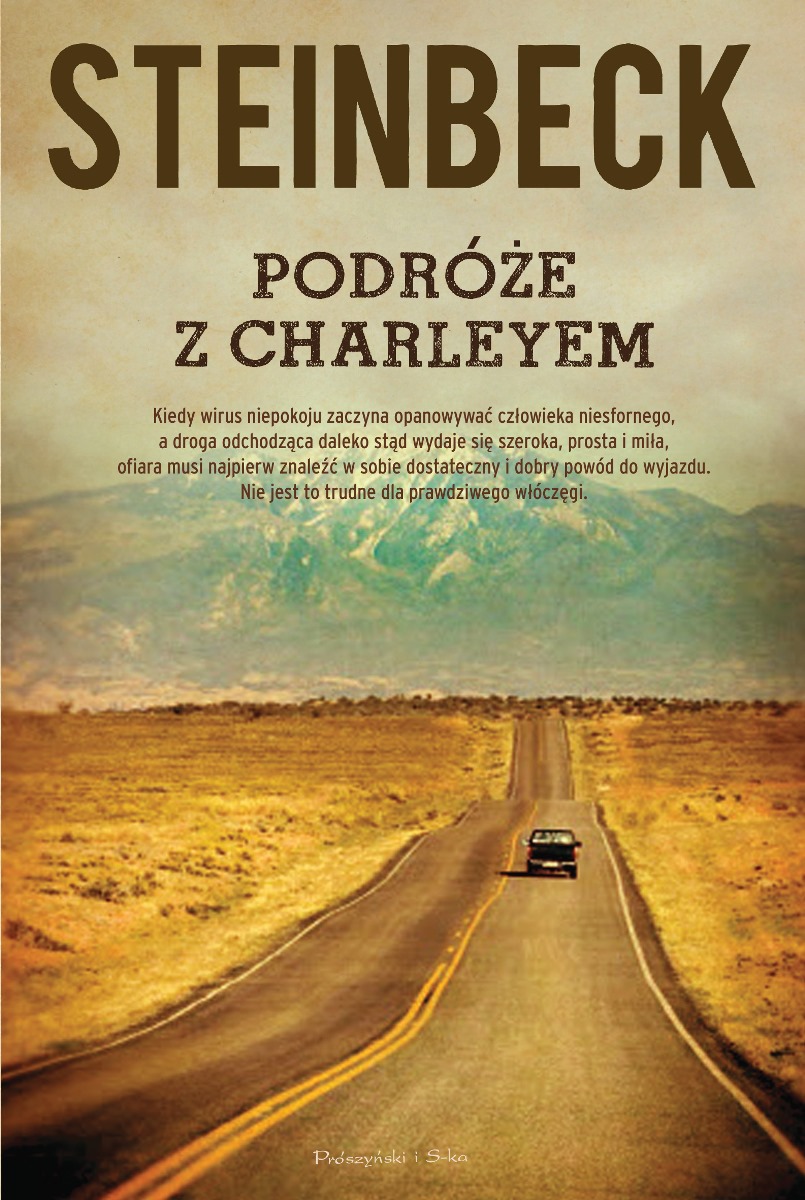 John Steinbeck „Podróże z Charleyem. W poszukiwaniu Ameryki” – okładka (źródło: materiały prasowe)