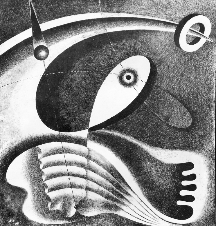 Karol Hiller, „Kompozycja heliograficzna”, 1939, praca z kolekcji dr Wernera Jerke (źródło: materiały prasowe organizatora)