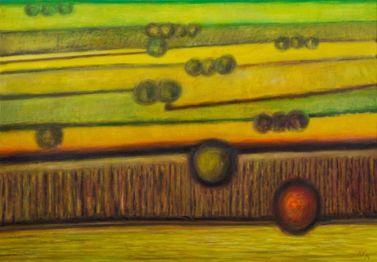 Krzysztof Krzywiński, „Miejsce 47”, olej, płótno, 100x70 cm, 2012 (źródło: materiały prasowe organizatora)