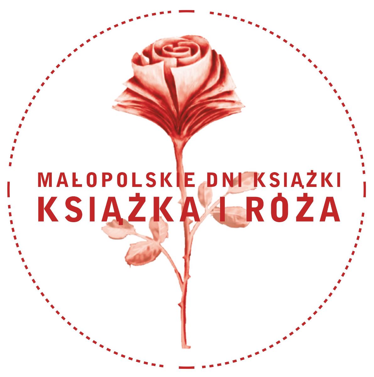 Małopolskie Dni Książki „Książka i Róża” – logo (źródło: materiały prasowe)