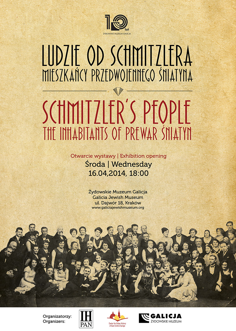 „Ludzie od Schmitzlera. Mieszkańcy przedwojennego Śniatyna” – plakat (źródło: materiały prasowe)
