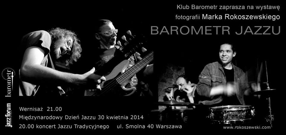 Fot. Marek Rokoszewski, wystawa „Barometr Jazzu”, plakat (źródło: materiały prasowe organizatora)