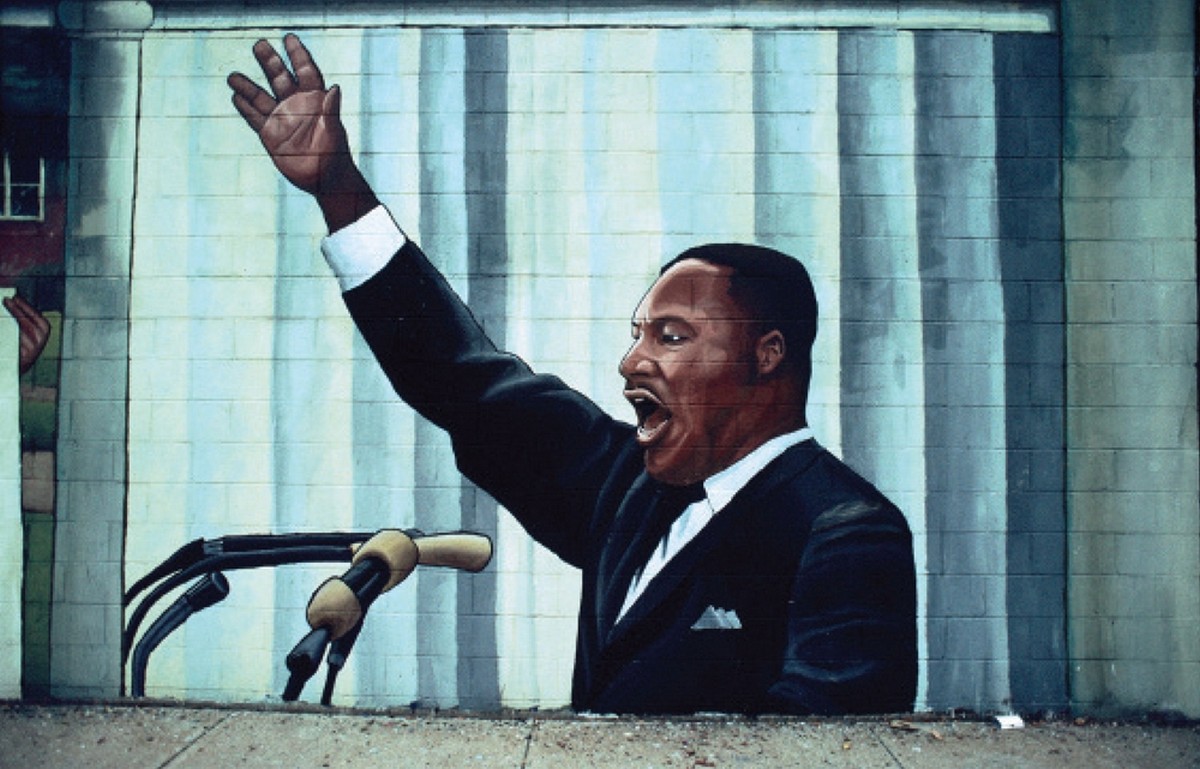 „Martin Luther King – Dream”, mural (źródło: materiały Ambasady USA)