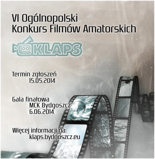 IV Ogólnopolski Konkurs Filmów Amatorskich „Klaps”, plakat (źródło: materiały prasowe)