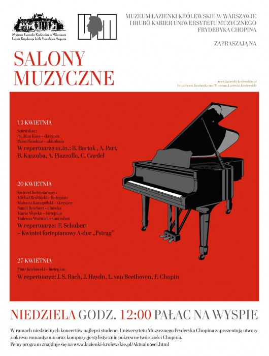 „Salony Muzyczne", plakat (źródło: materiały prasowe organizatora)