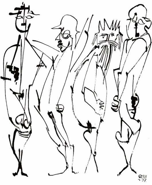 Szkic do baletu „Strachy na wróble”, 1957-58 (źródło: materiały prasowe organizatora)