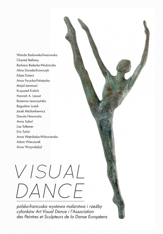 Visual Dance, zaproszenie na wystawę, Dom Artysty Plastyka w Warszawie (źródło: materiały prasowe organizatora)