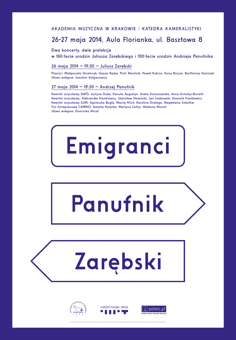 „Emigranci", plakat (źródło: mat. prasowe)