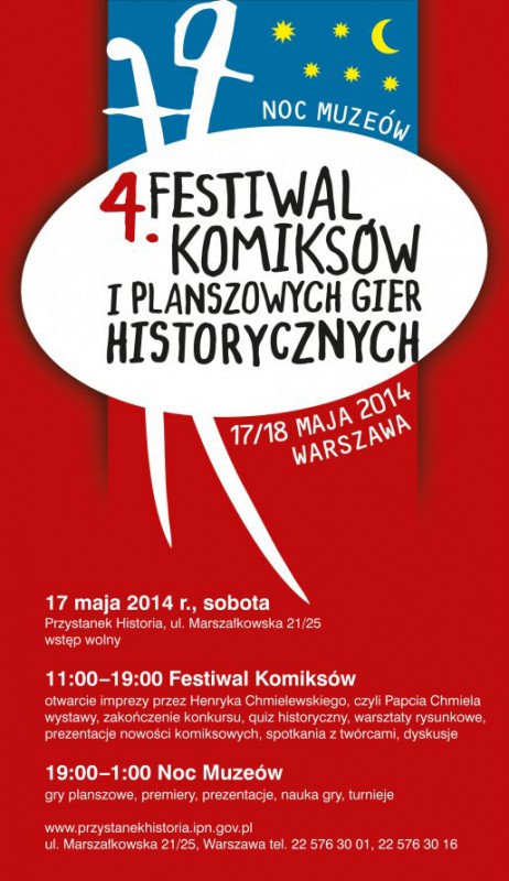 4. Festiwal Komiksów i Gier Historycznych, plakat (źródło: materiały prasowe)