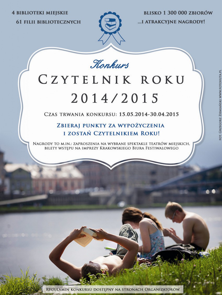 „Czytelnik Roku 2014/2015”, plakat (źródło: materiały prasowe)