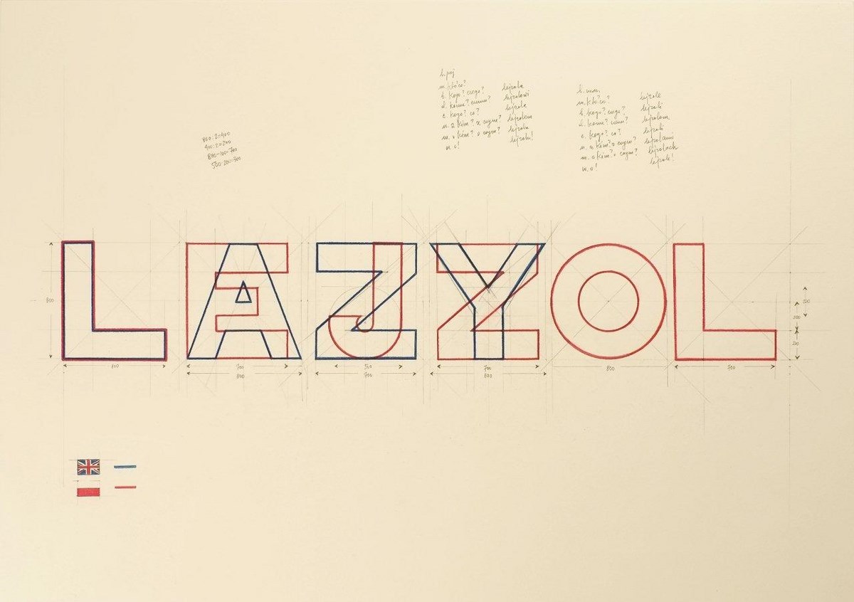 Małgorzata Dawidek Gryglicka, z cyklu „Ponglish – l” (lazy / lejzol), Londyn 2014, ołówek i kredka na papierze, 42x59cm, foto: the pics captor (źródło: materiały prasowe organizatora)