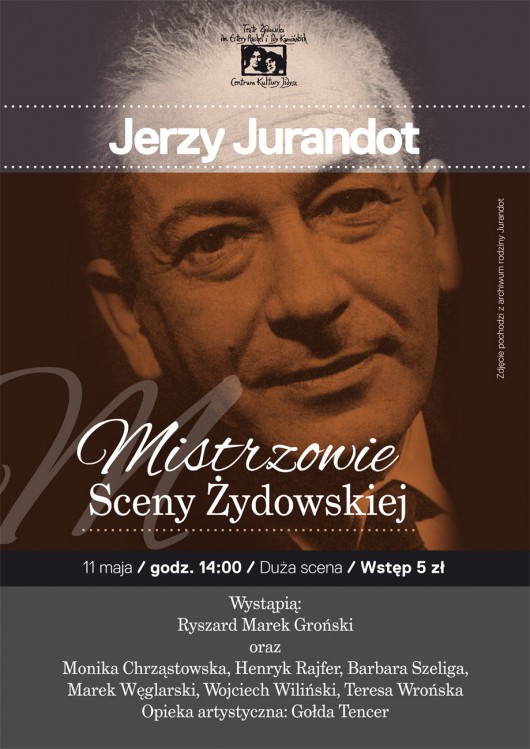 Mistrzowie sceny żydowskiej. Jerzy Jurandot (źródło: mat. prasowe)