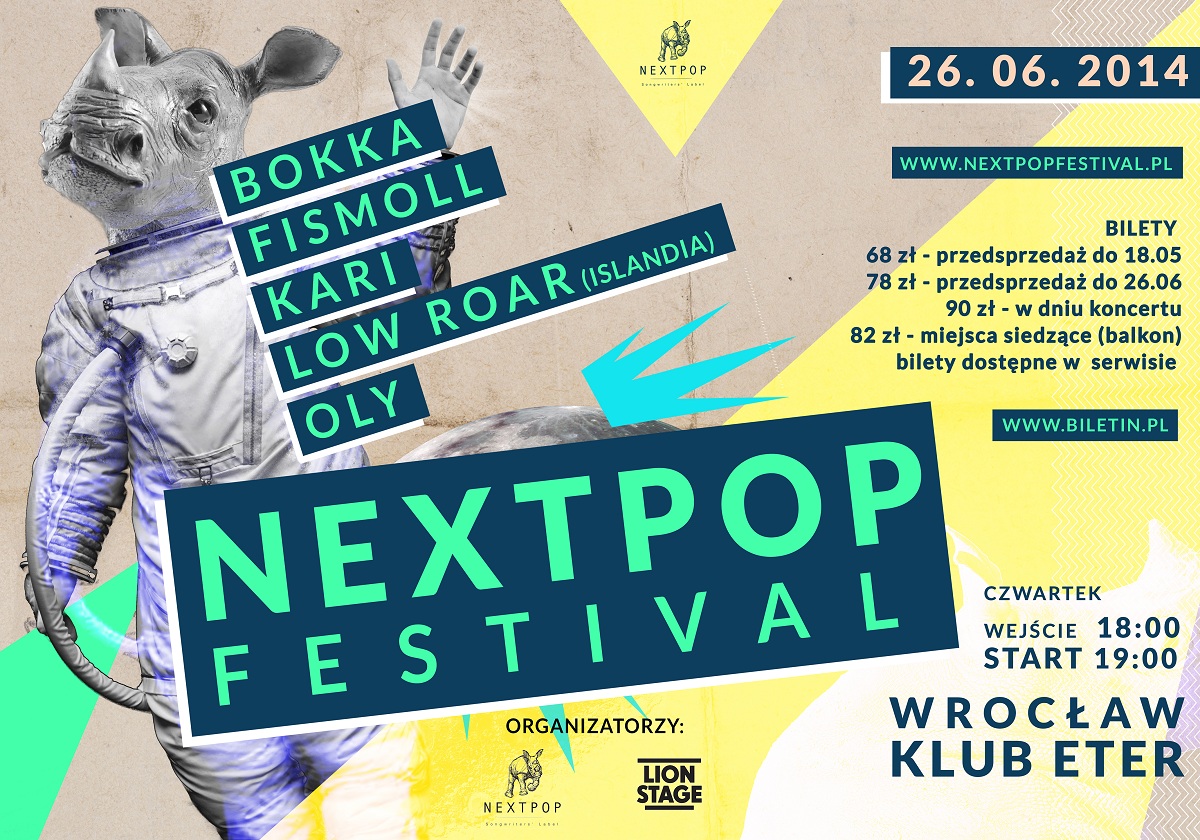 Nextpop Festival, plakat (źródło: mat. prasowe)