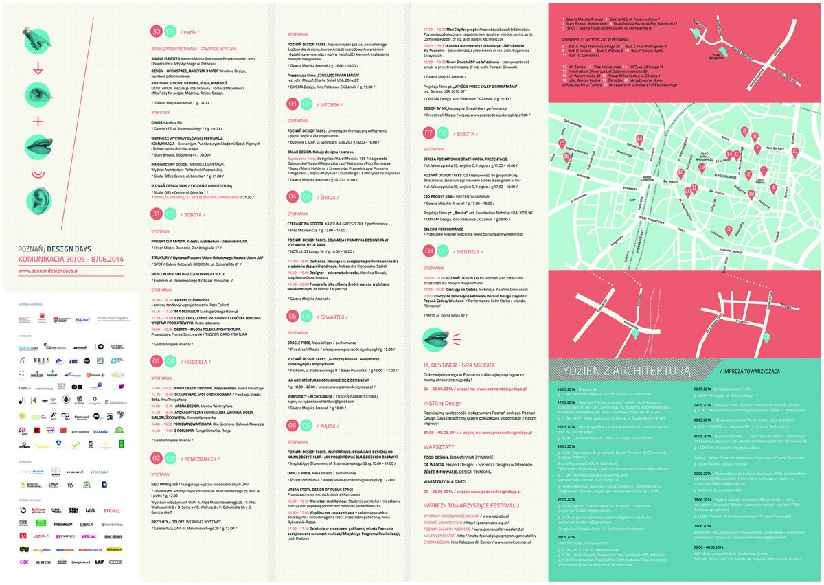 Poznań Design Days, mapka (źródło: materiały prasowe)