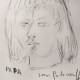 Serge Poliakoff, „Portret Marii Papy Rostkowskiej”, 1962, ołówek na papierze, kolekcja prywatna (źródło: materiały prasowe organizatora)