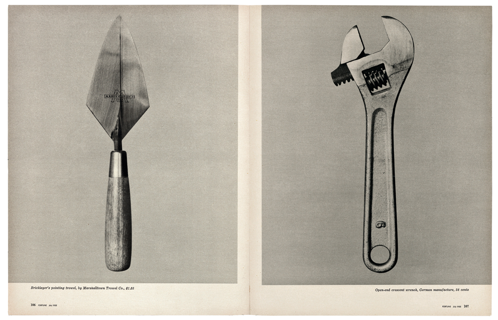 Walker Evans, „Piękno pospolitego narzędzia”, „Fortune”, czerwiec 1955. Dzięki uprzejmości The Metropolitan Museum of Art (źródło: materiały prasowe organizatora)