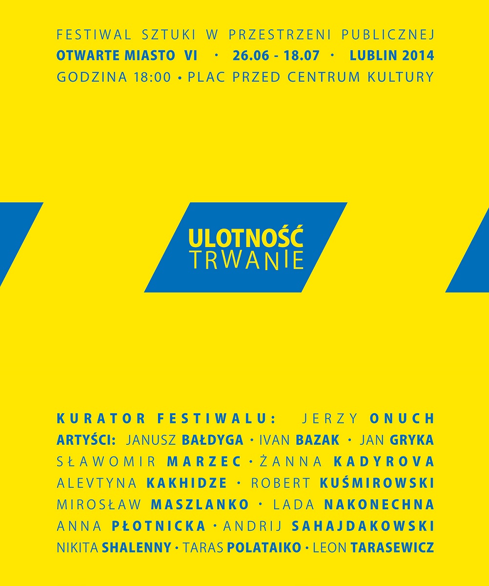 VI Festiwal Sztuki w Przestrzeni Publicznej Open City w Lublinie (źródło: materiały prasowe organizatora)
