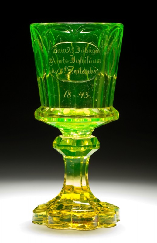 Puchar, Czechy lub Śląsk, datowany na rok 1845 (źródło: materiały prasowe muzeum)