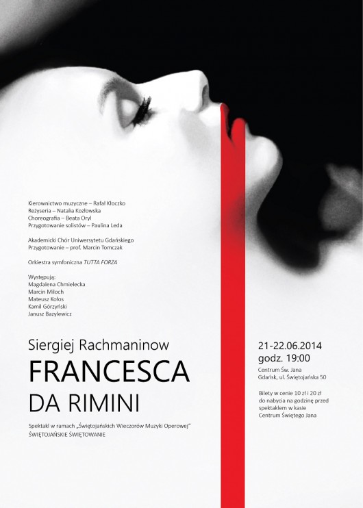 „Francesca da Rimini", plakat (źródło: mat. prasowe)