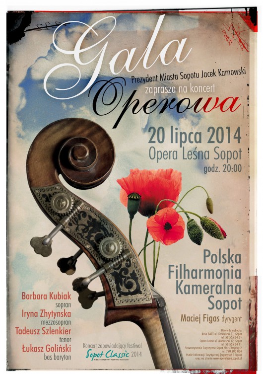 „Gala Operowa", plakat (źródło: materiały prasowe organizatora) 