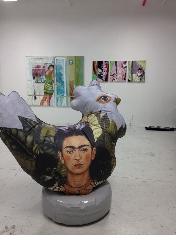 Julia Curyło, „Kura Fridy Kahlo”, ART3 Gallery, Nowy Jork (źródło: materiały prasowe)