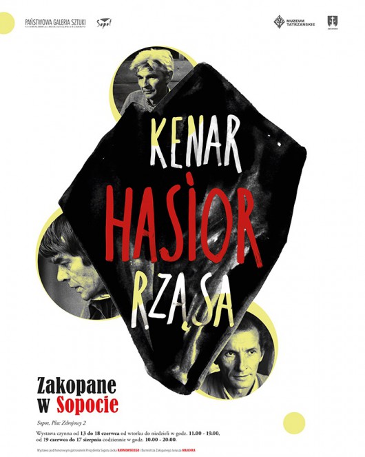 Wystawa „Kenar, Hasior, Rząsa. Zakopane w Sopocie”, Państwowa Galeria Sztuki w Sopocie, plakat wystawy (źródło: materiały prasowe organizatora)