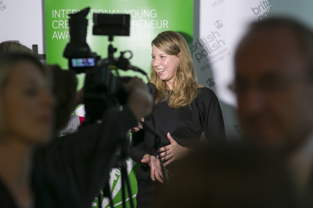 Konkurs Young Creative Entrepreneur, Zuzanna Stańska – zwyciężyła w kategorii Kultura (źródło: materiały prasowe organizatora)