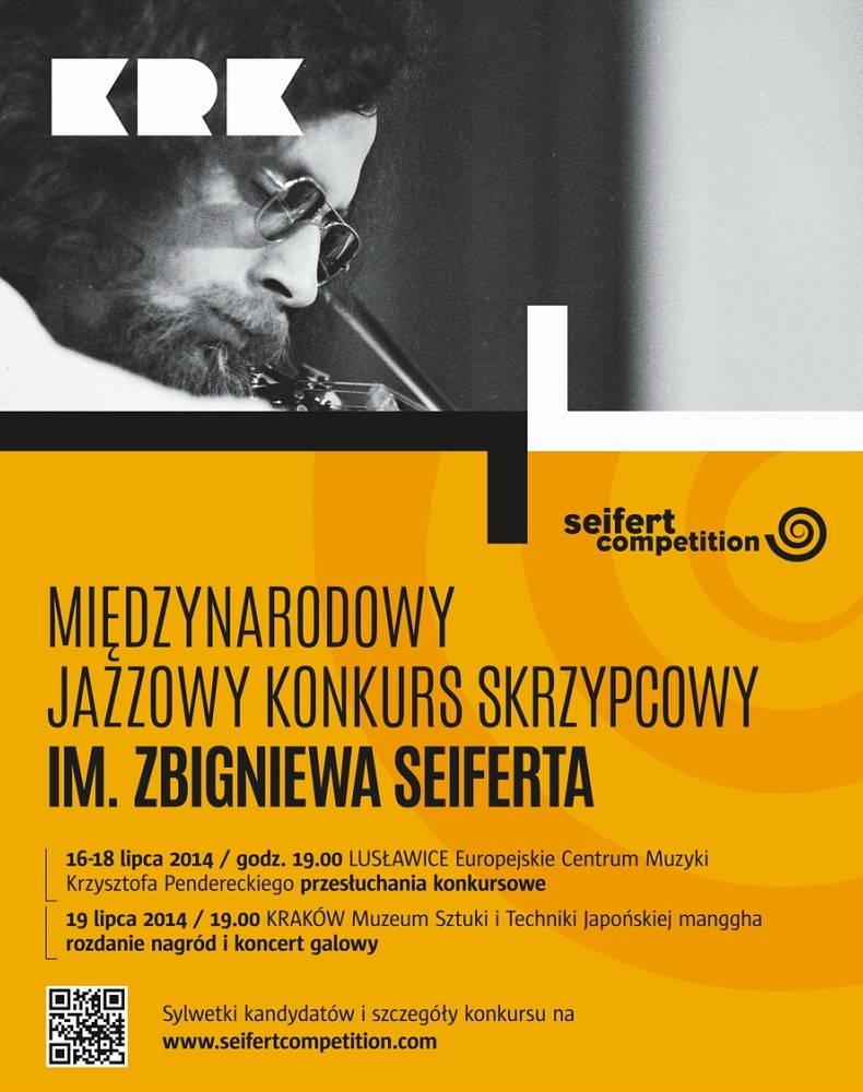 I Międzynarodowy Jazzowy Konkurs Skrzypcowy im. Zbigniewa Seiferta (źródło: materiały prasowe organizatora)
