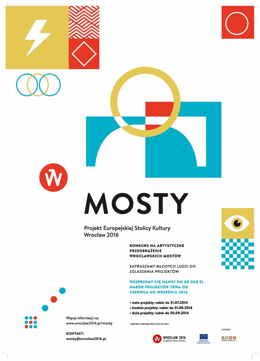 Projekt „MOSTY”, Europejska Stolica Kultury 2016, Wrocław, plakat (źródło: materiały prasowe organizatora)