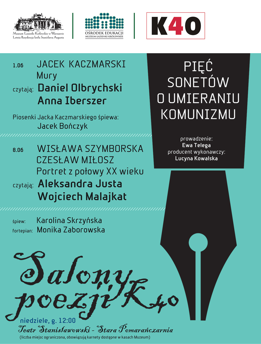 „Salony poezji”, plakat (źródło: materiały prasowe)
