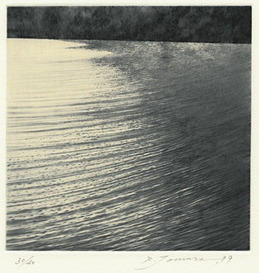 Shigeki Tomura, „Reflected on Waters III”, 1999, sucha igła, 14,5 x 14,5 cm (źródło: materiały prasowe organizatora)