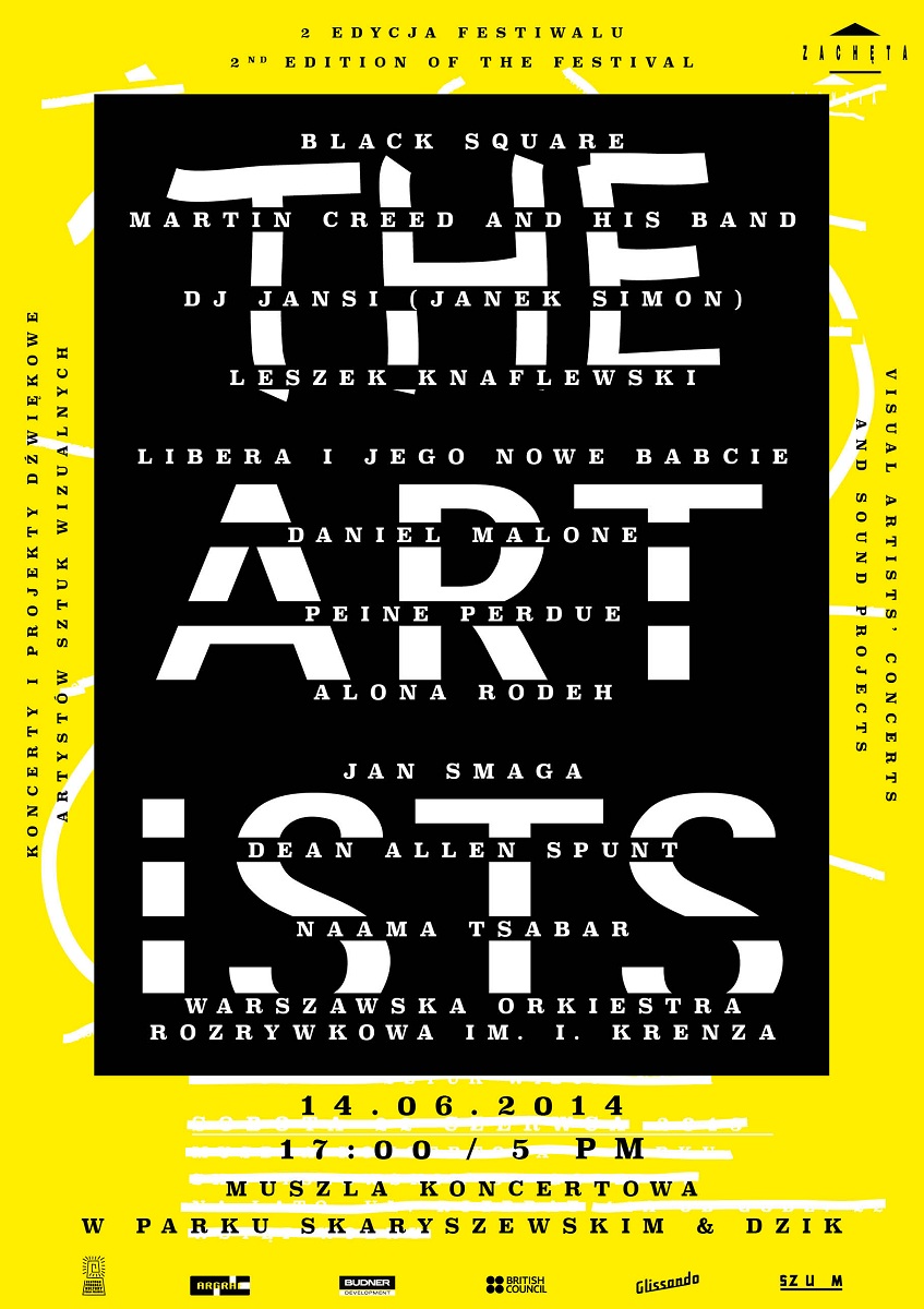 Festiwal The Artists, plakat (źródło: mat. prasowe)