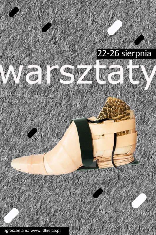 Warsztaty projektowania butów, plakat (źródło: materiały prasowe)