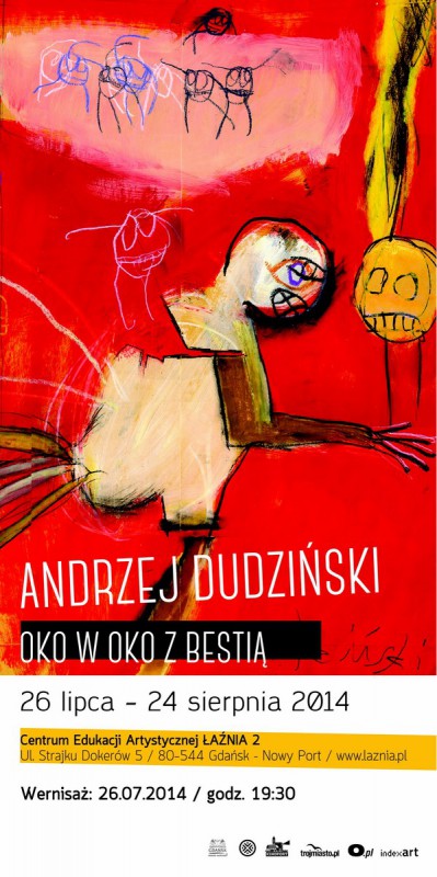 Wystawa prac Andrzeja Dudzińskiego, CEA Łaźnia w Gdańsku, plakat (źródło: materiały prasowe organizatora)