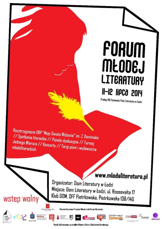 Forum Młodej Literatury – plakat (źródło: materiały prasowe) 