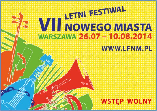 VII Letni Festiwal Nowego Miasta, plakat (źródło: materiały prasowe organizatora) 