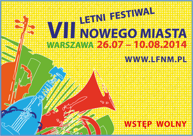 VII Letni Festiwal Nowego Miasta, plakat (źródło: materiały prasowe organizatora)