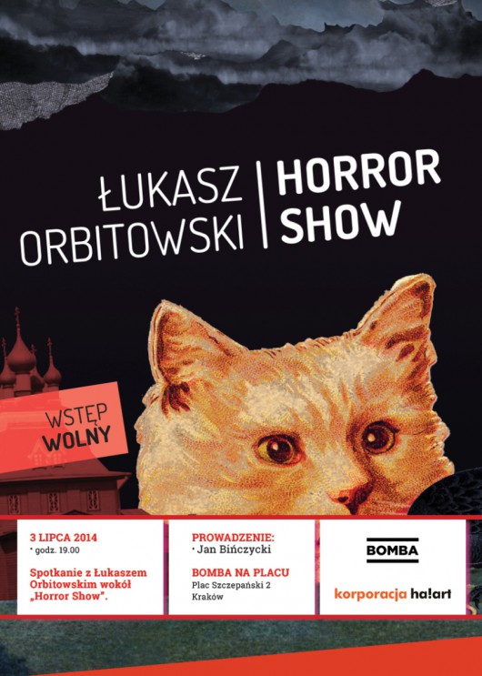 Łukasz Orbitowski „Horror show” – plakat (źródło: materiały prasowe)