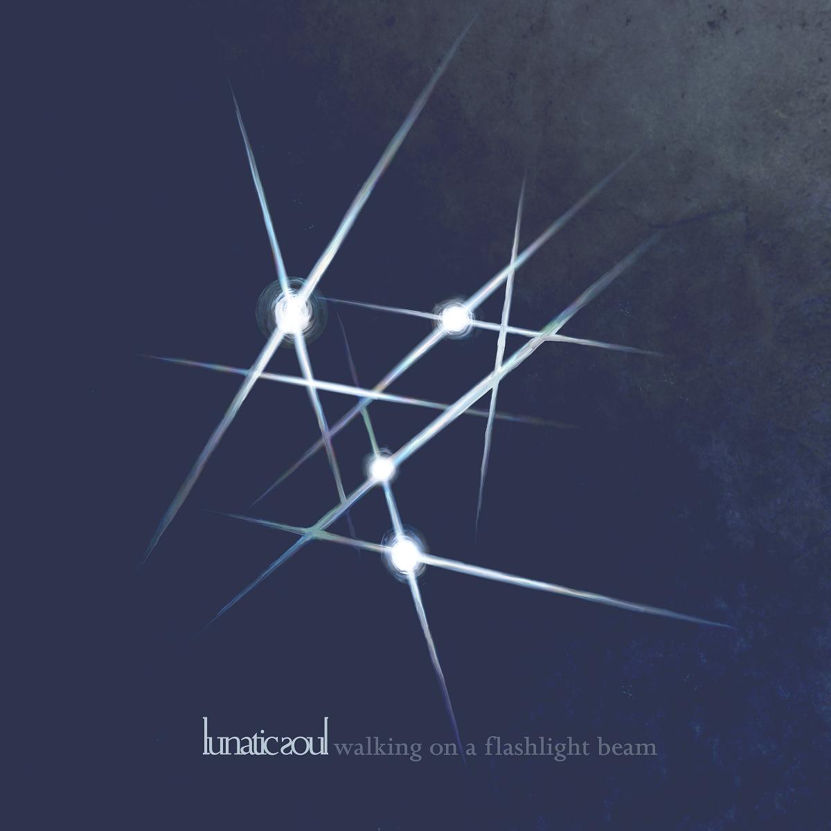 Cover nowego albumu Lunatic Soul – „Walking on a flashlight beam”, (źródło: materiały prasowe wydawcy)