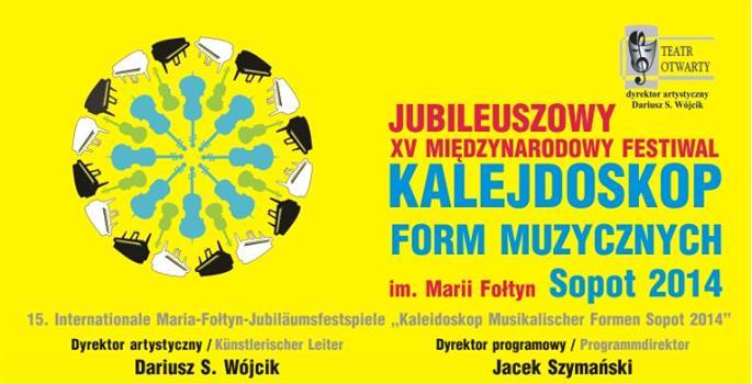 XV Międzynarodowego Festiwalu „Kalejdoskop Form Muzycznych im. Marii Fołtyn" (źródło: materiały prasowe organizatora)