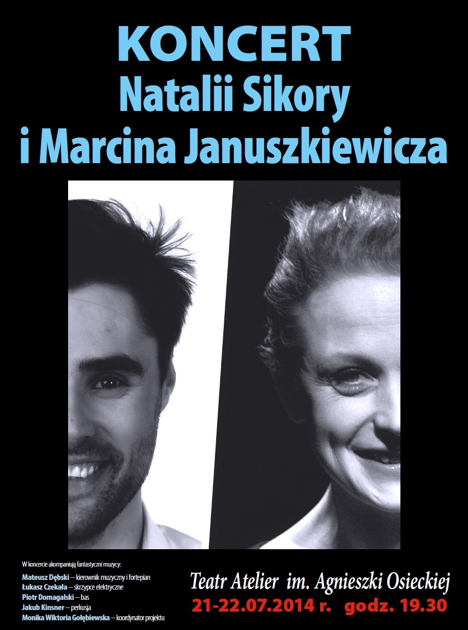 Natalia Sikora i Marcin Januszkiewicz, plakat (źródło: materiały prasowe organizatora)