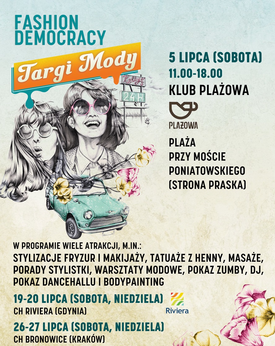 Targi mody ALOHA! Fashion Democracy, plakat (źródło: materiały prasowe organizatora)