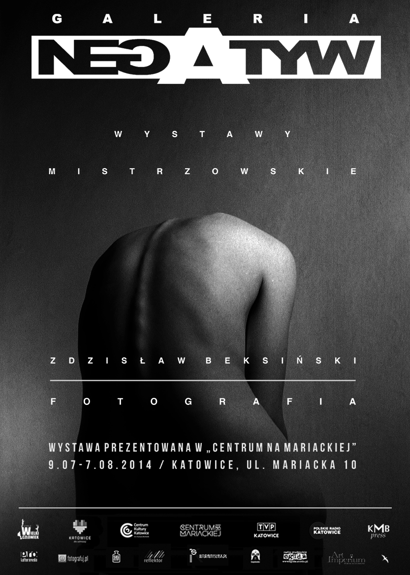 Plakat wystawy fotografii Zdzisława Beksińskiego, (źródło: materiały prasowe organizatora)