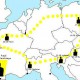 „Europejski rajd szlakiem Jana Karskiego”, mapka (źródło: materiały prasowe organizatora)